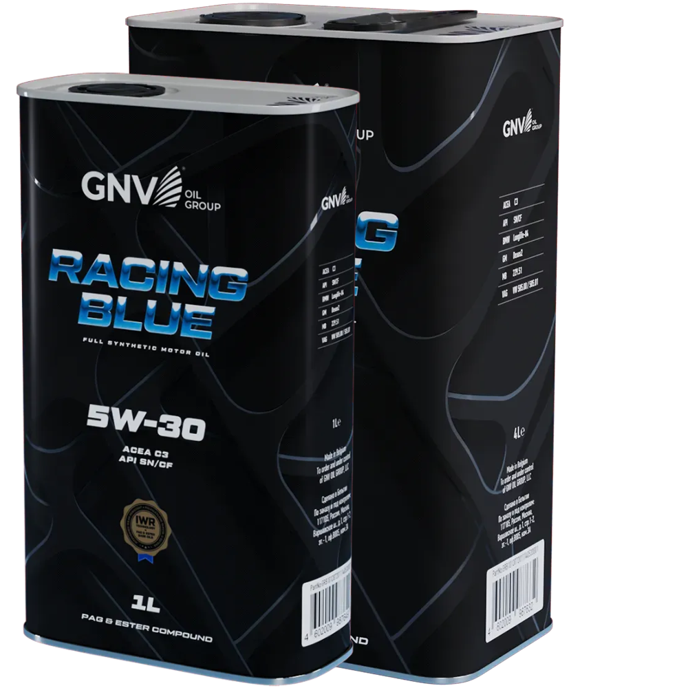 Моторное масло GNV Racing Blue 5W30 СИНТ SN/CF C3 (Image box 4+1) 5 л